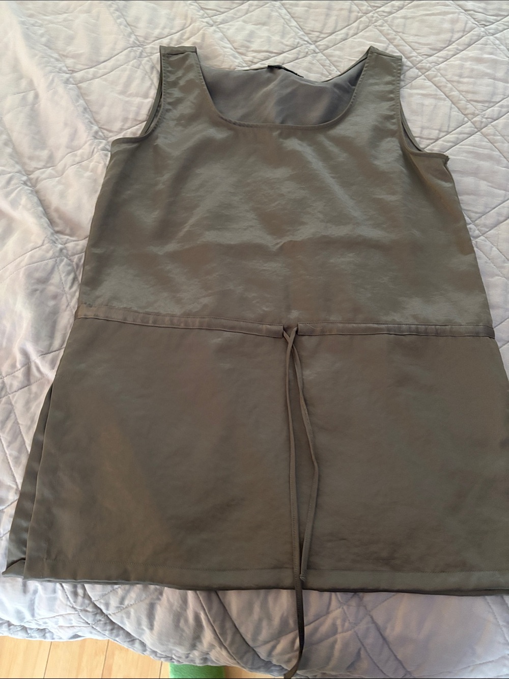 Women’s Olive Tie-Waist Tank Top
